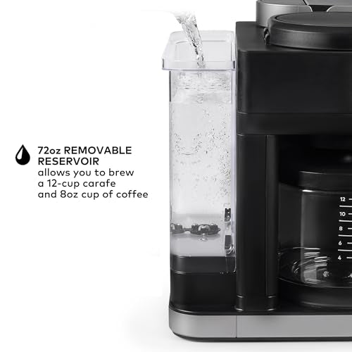 Single Serve & Carafe Coffee Maker, 72oz Reservoir S959
