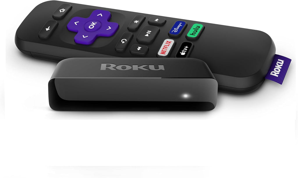 Black HD/4K/HDR Streaming Media Player with Remote and HDMI Cable R880