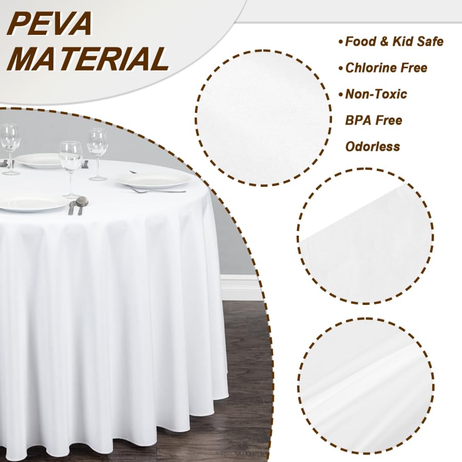 6 Pack Red Disposable Plastic Tablecloth K15617