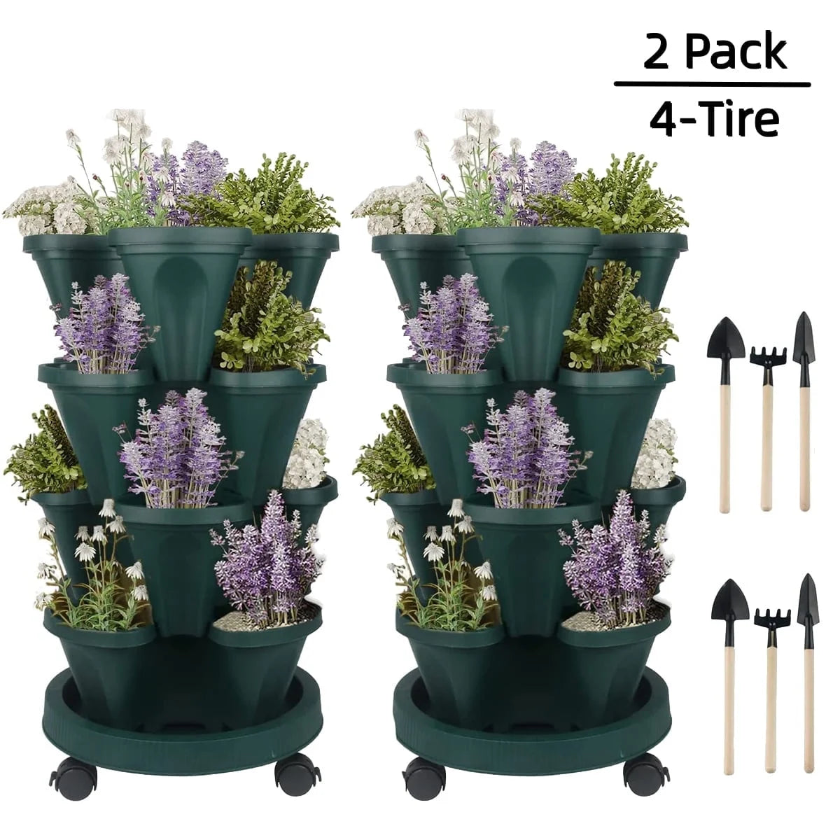 4 Tier Stackable Garden Planter E212