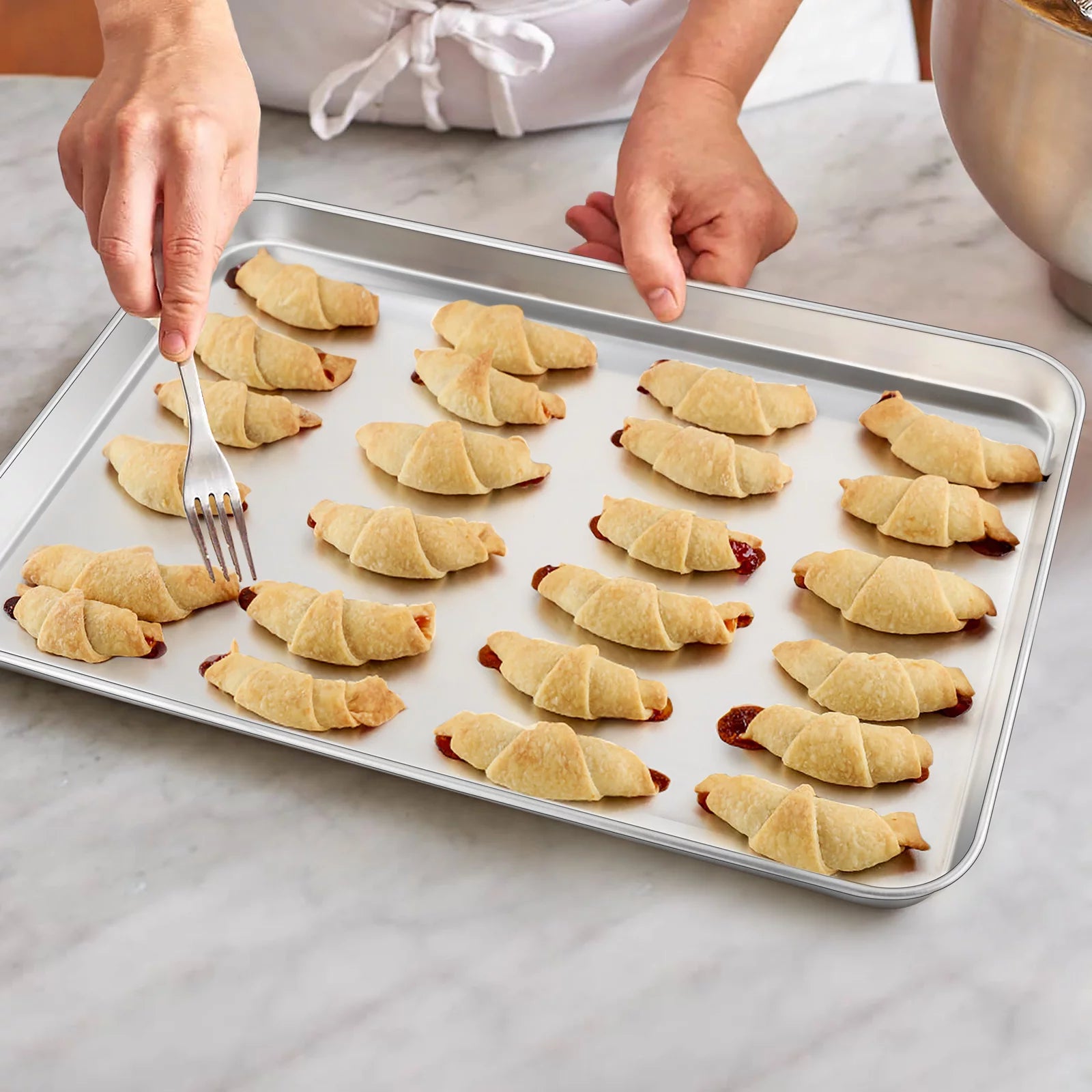 Extra Large Baking Sheet Set of 2, Stainless Steel Non-Stick U5989