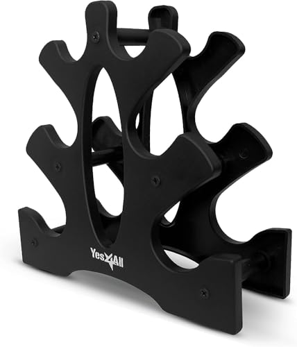 Neoprene Coated Dumbbell Hand Weight Sets with Rack B76428