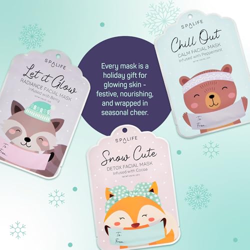12 Pack Christmas Face Mask Bundle K402154
