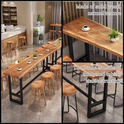 Solid Wood Rectangular Bar Counter Table 160cm long D3058