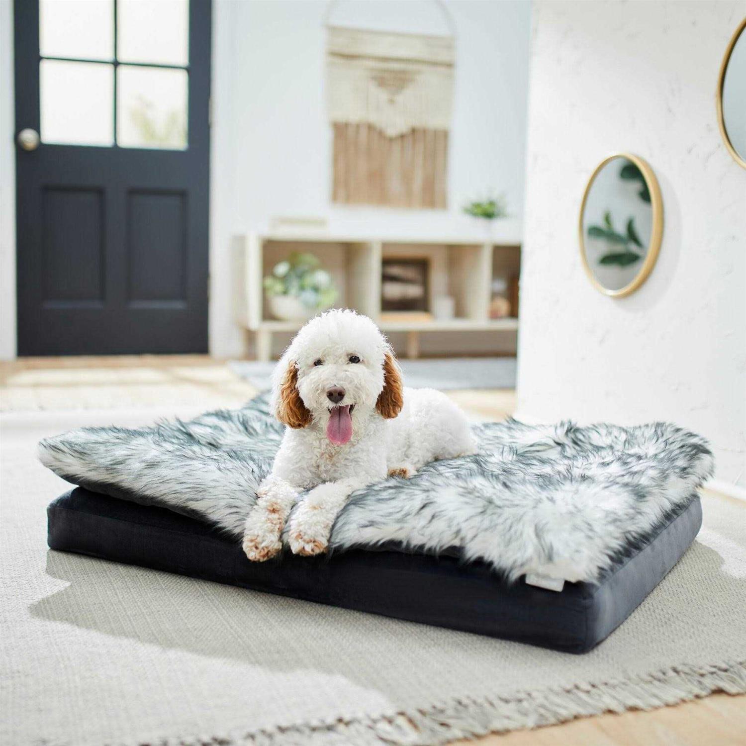 Plush Orthopedic Pillowtop Dog Bed with Removable Cover D238426