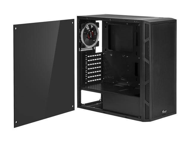 ATX Mid Tower PC Computer Case with Dual Ring Blue LED Fans R94402