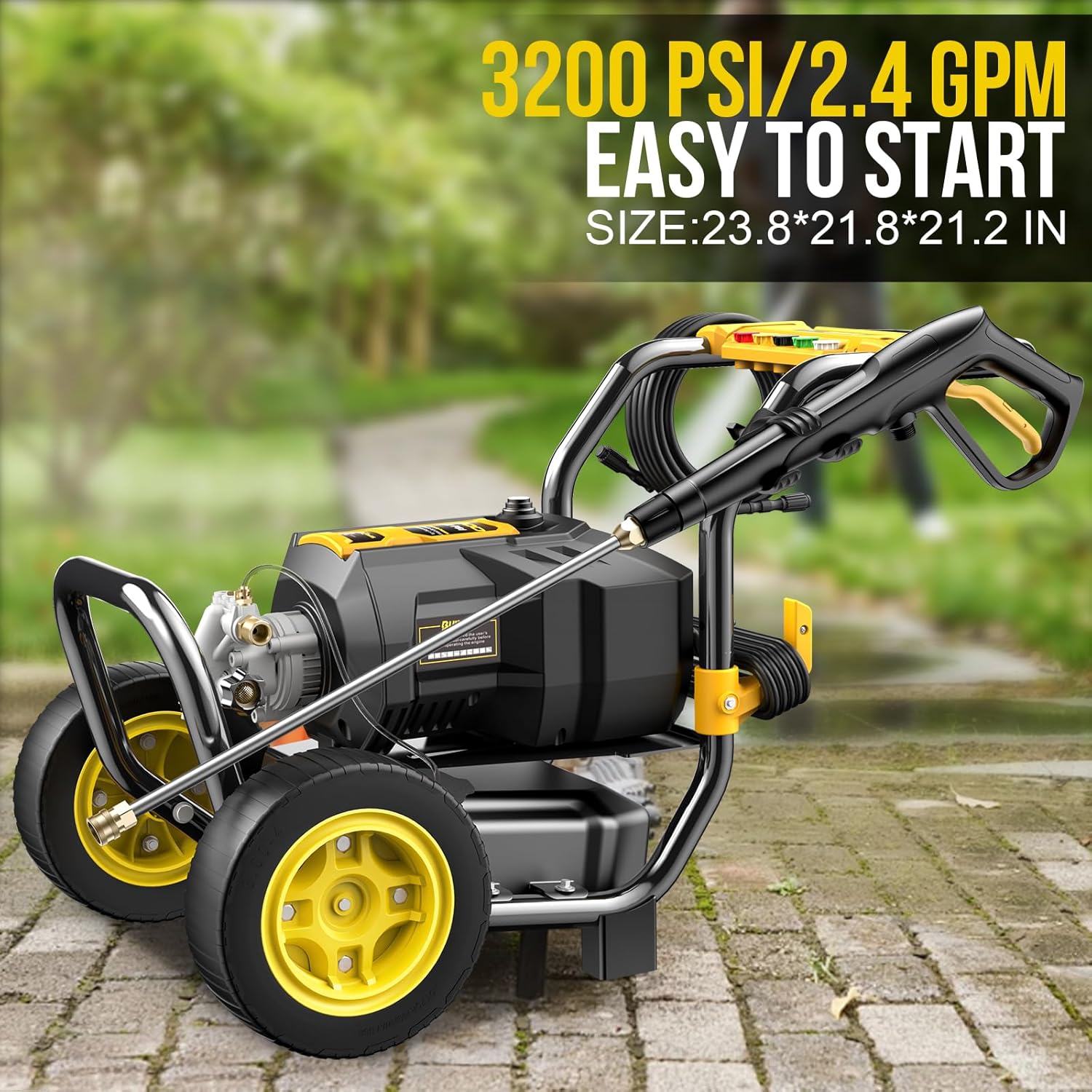 3200 PSI Electric Pressure Washer with 30Ft Pressure Hose O177604
