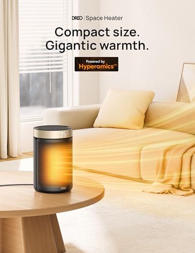 1500W PTC Ceramic Space Heater with Thermostat and Remote G58532