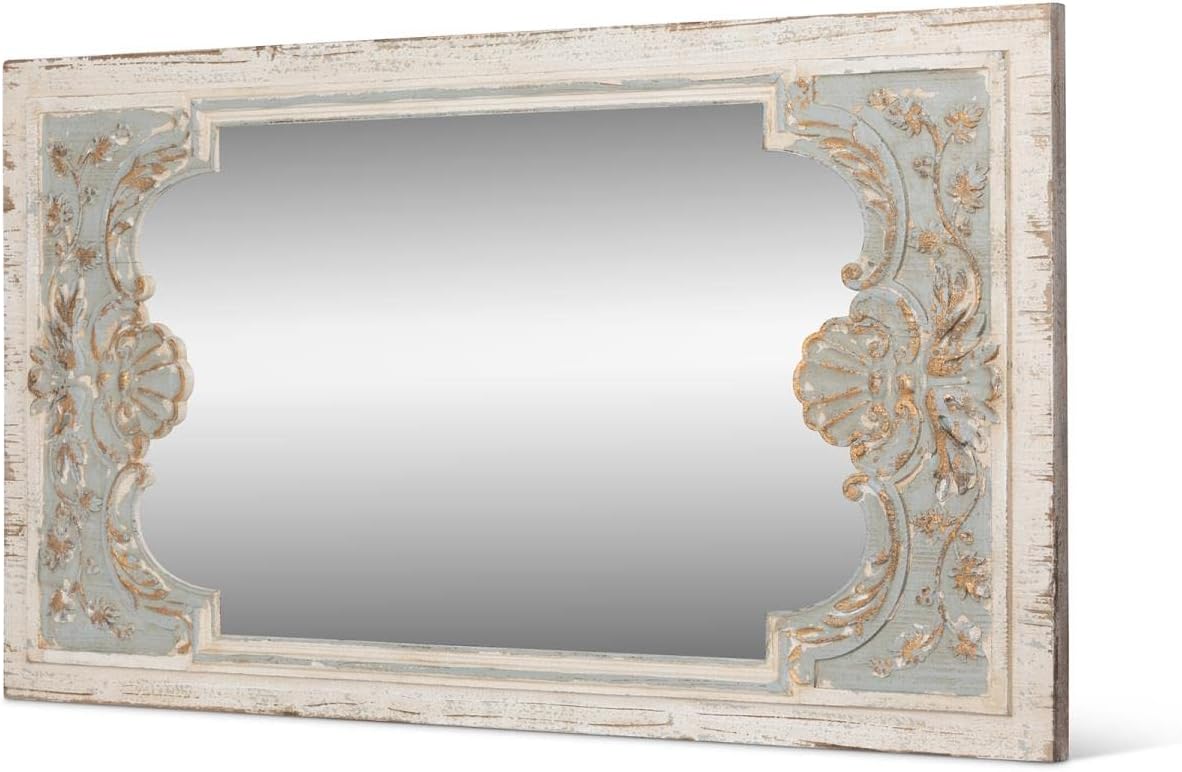 Carved Wood Mirror Y56551