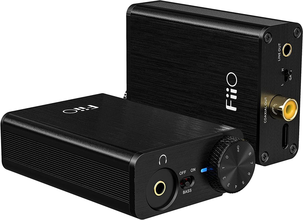 Black USB Headphone Amplifier DAC with 3.5mm Audio Cable 6 Ft I942942
