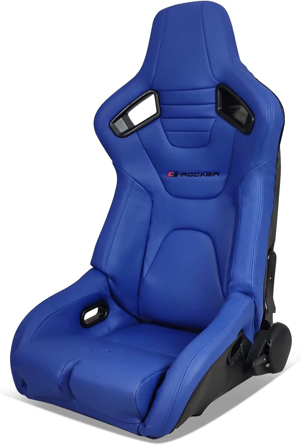 Blue PU Leather Reclinable Bucket Racing Seat B926