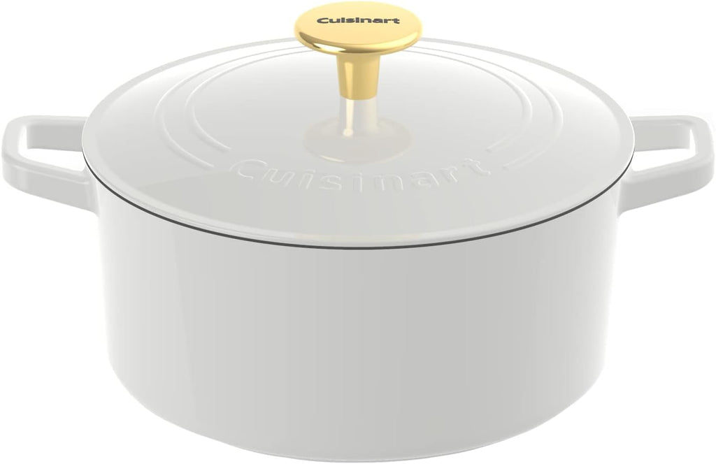 Enameled Cast Iron 7-Quart Round Covered Casserole O608