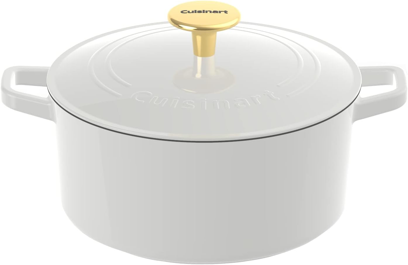 Enameled Cast Iron 7-Quart Round Covered Casserole O608