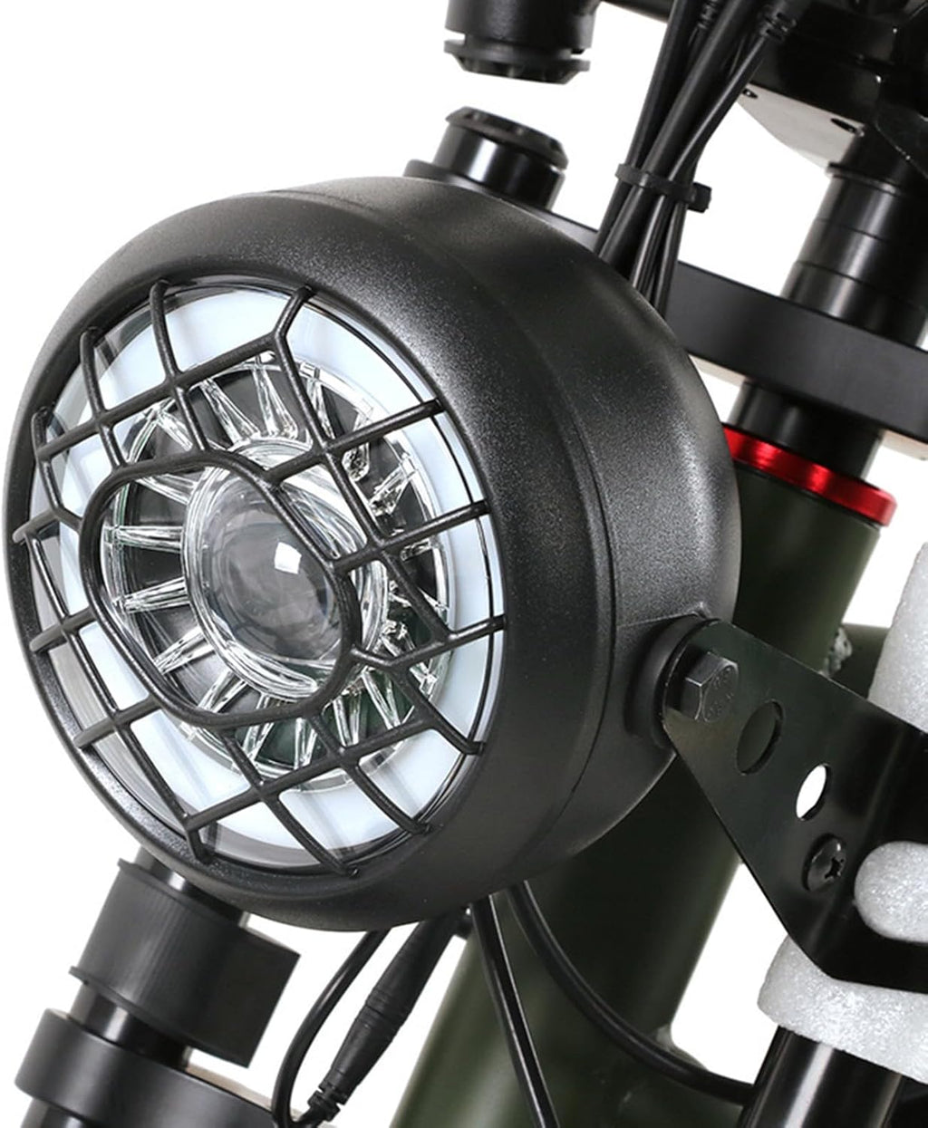 Retro 3 Pins Connector LED 24V 36V 48V 52V Waterproof Front Bike Head Light P97364