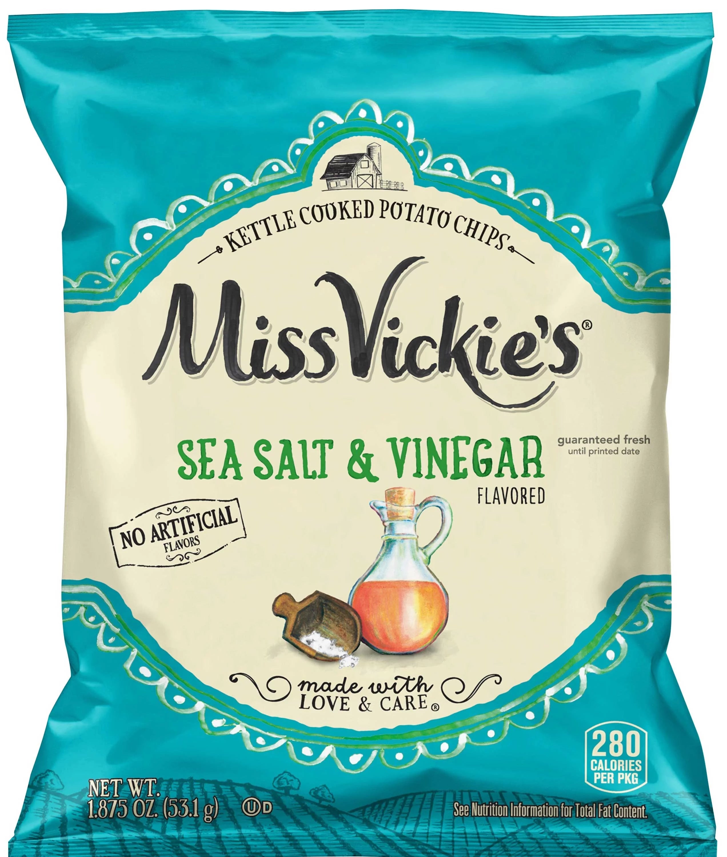 Sea Salt & Vinegar Kettle Cooked Potato Chips 1.875oz 24 Ct M87010
