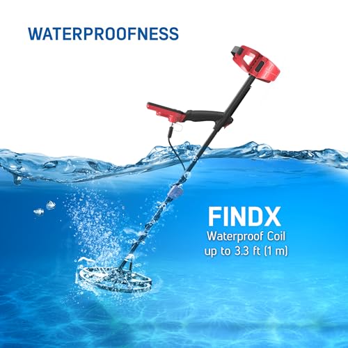 Professional Fully Waterproof Metal Detector with Backlit LCD E504