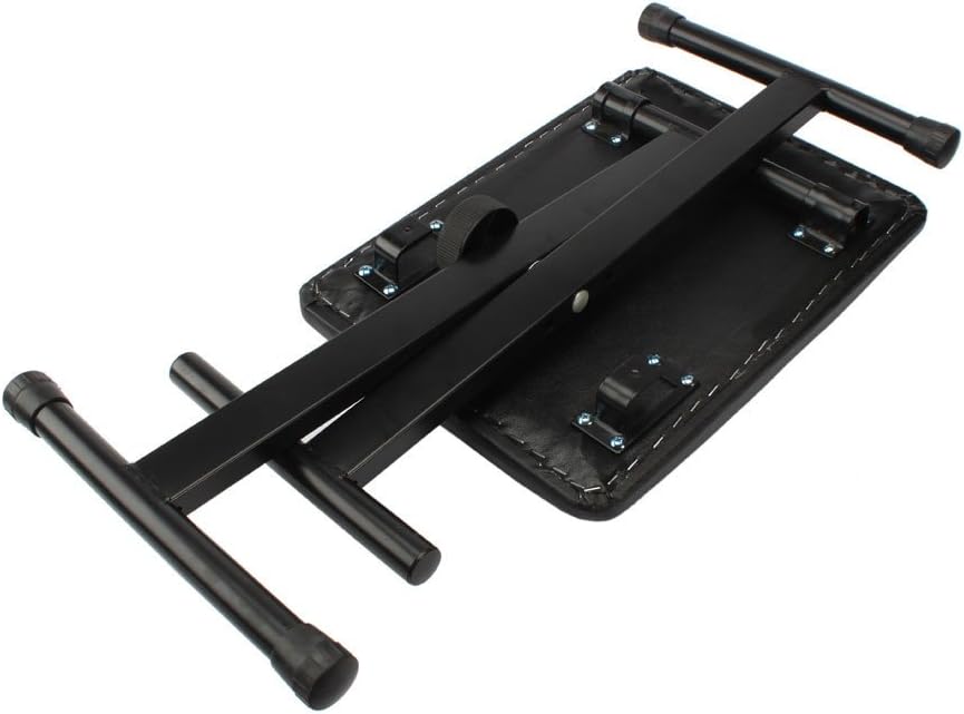Heavy-Duty Double-X Adjustable Piano Keyboard Stand and Classic Piano Bench H9157