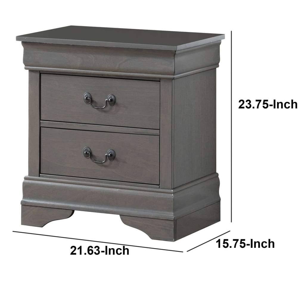 Gray Night Stand D887780