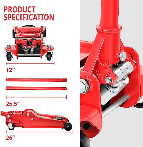 3 Ton Low Profile Hydraulic Trolley Floor Jack C20826