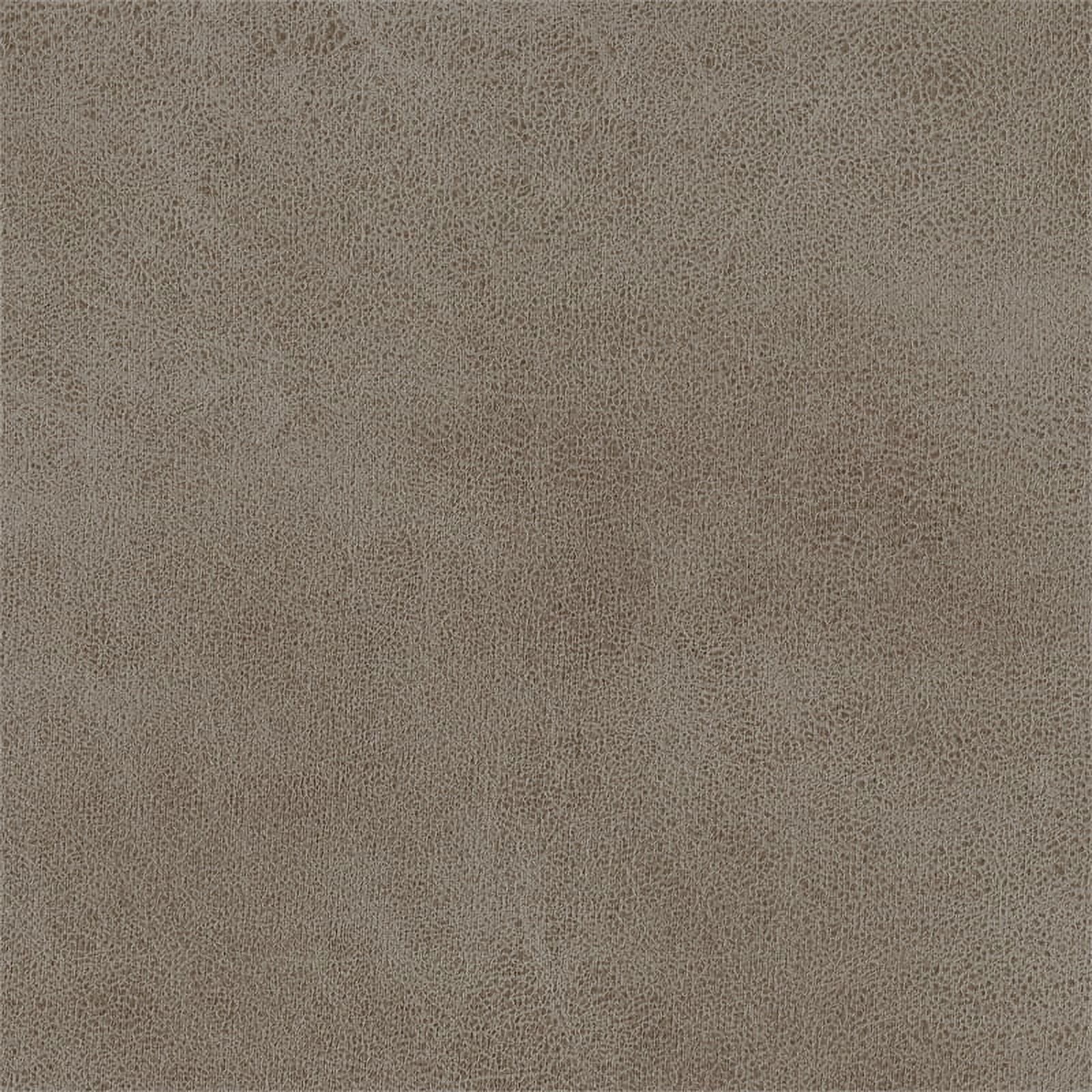 Polished Microfiber Double Reclining Sofa in Brown U4187