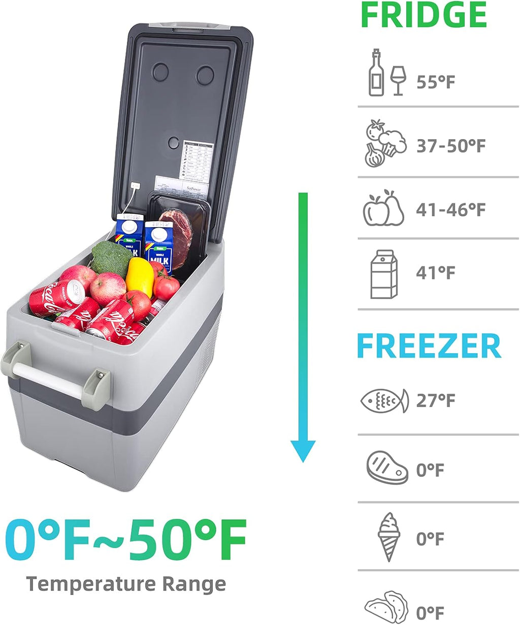 42 Quarts Portable Freezer Fridge, 12 volt Refrigerator P9272