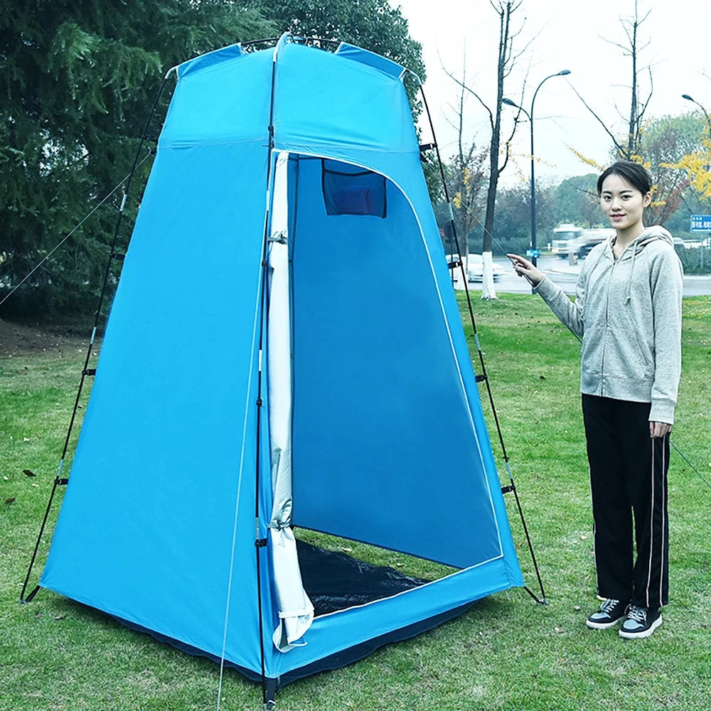 Portable Outdoor Shower Toilet Changing Room Tent with Removable Bottom J29056