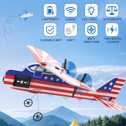 2.4GHZ Remote Control Airplane with Lights R517739