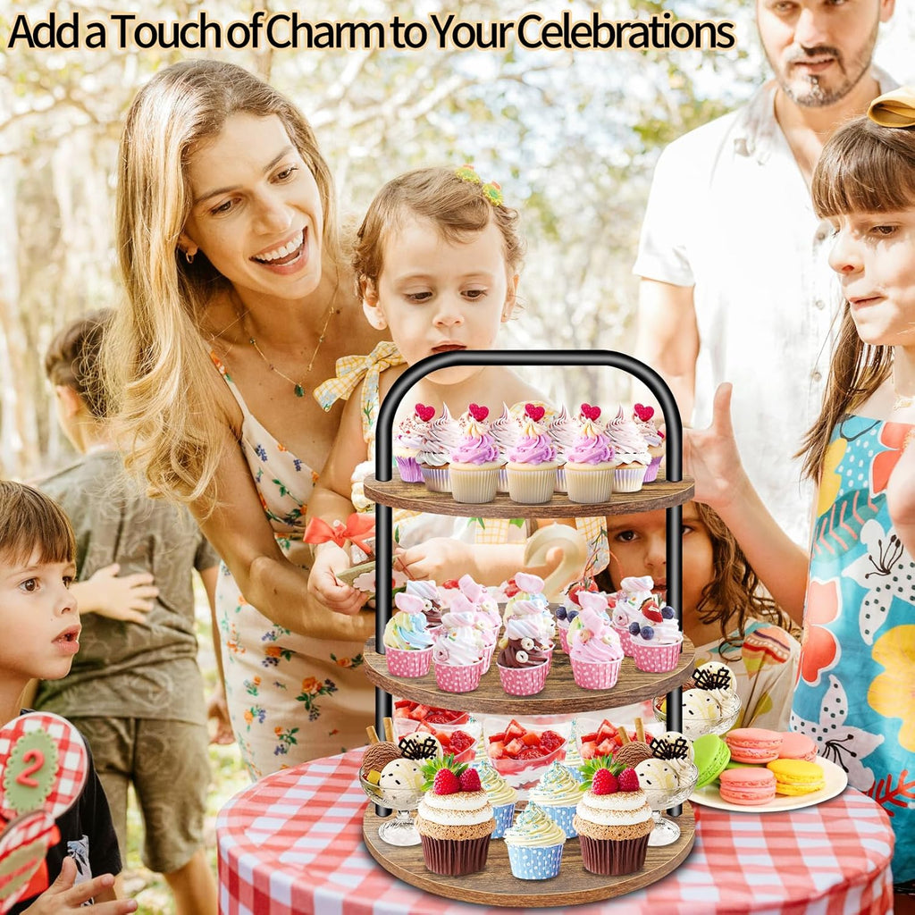 3 Tier Wooden Cupcake Stand M555078