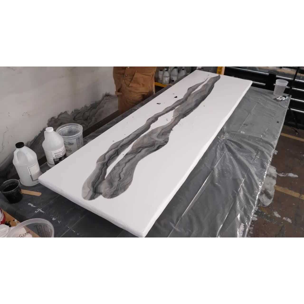 Carrara Marble Finish Countertop Kit H435492