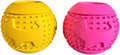 2 Pack Natural Rubber Dog Treat Dispenser Toy W736