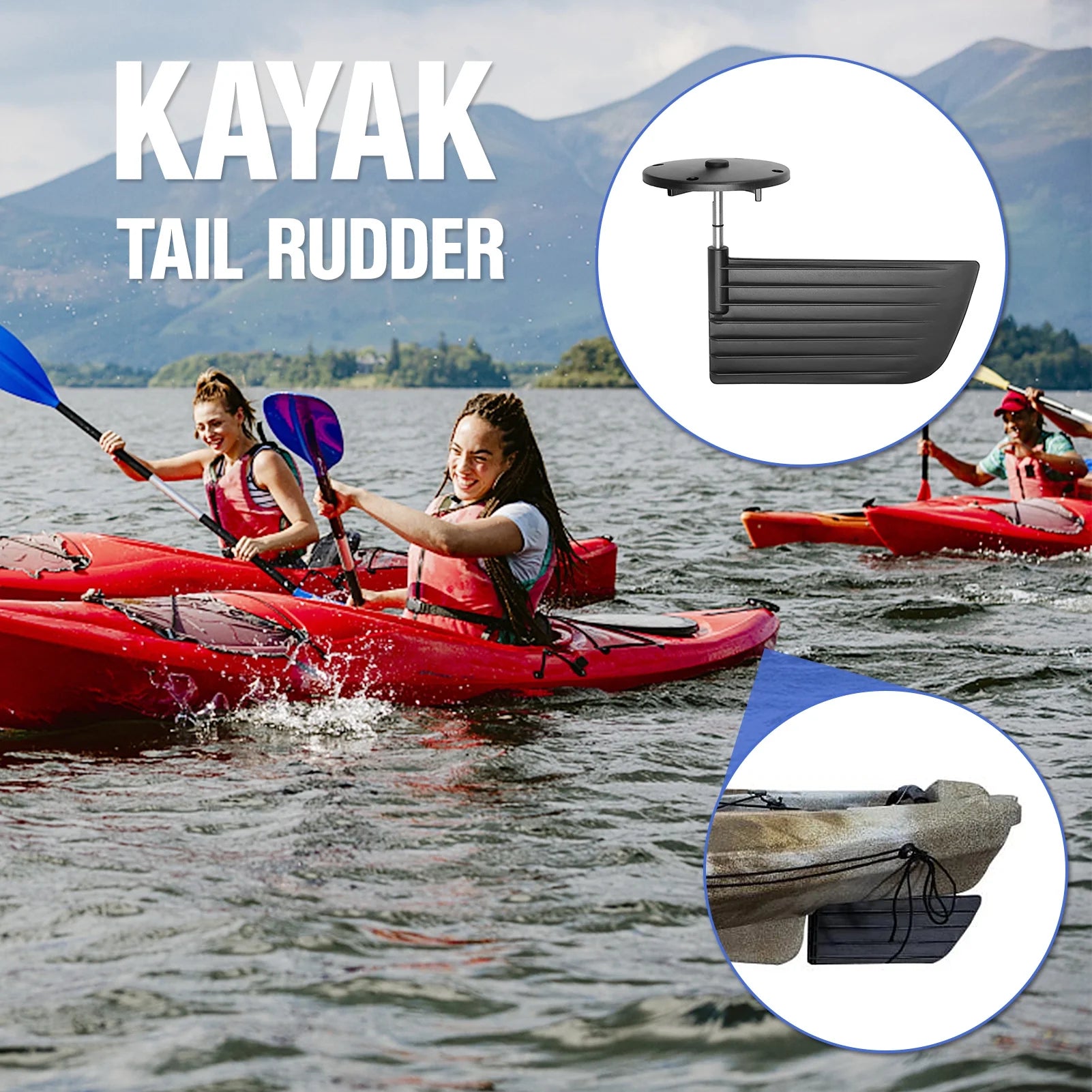 Kayak Tail Rudder Steering System Control Kit L924