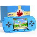 Handheld Game Console 3" HD Screen Built in 258 Video Games Blue Y89351