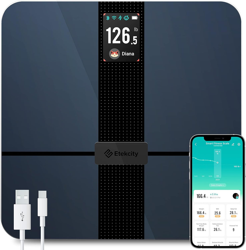 400 lb Pack of 2 Digital Bluetooth Body Fat Scale M1106