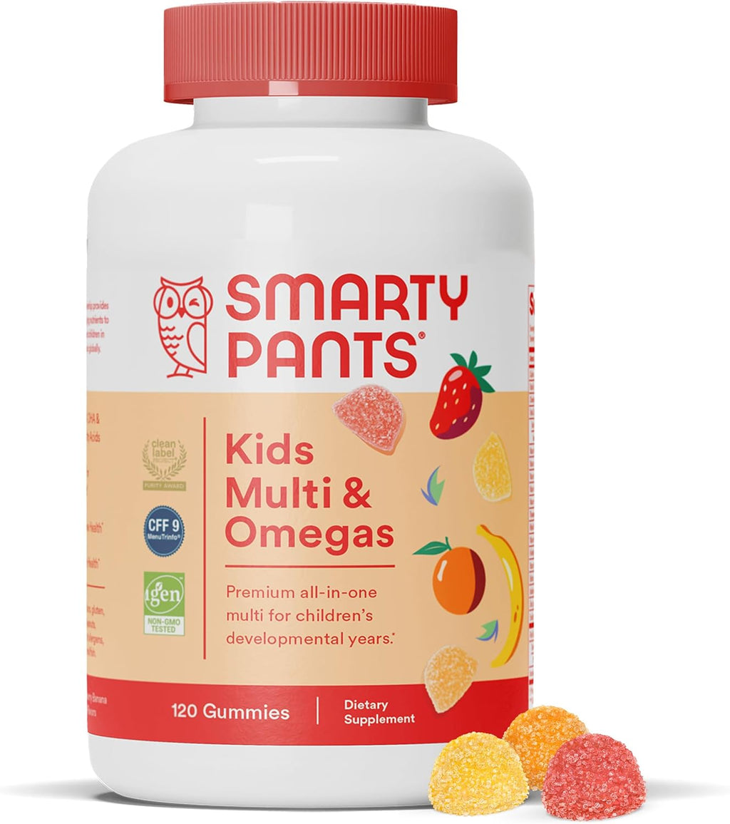 120 Count Kids Multivitamin Gummy with Omega 3 DHA EPA Fish Oil Q31329