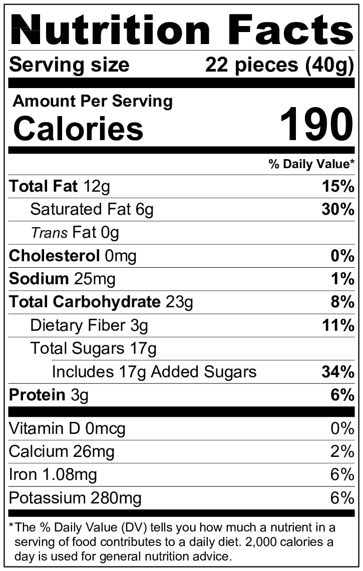 3 Lb Dark Chocolate Bridge Mix G6579