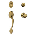 Antique Brass Single Cylinder Handleset R313179