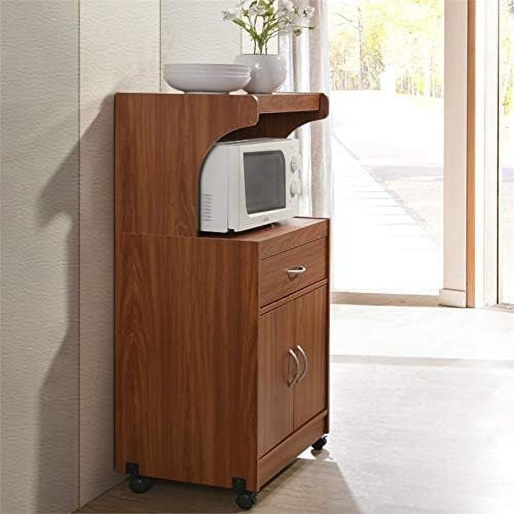 Cherry Microwave Kitchen Cart L46772