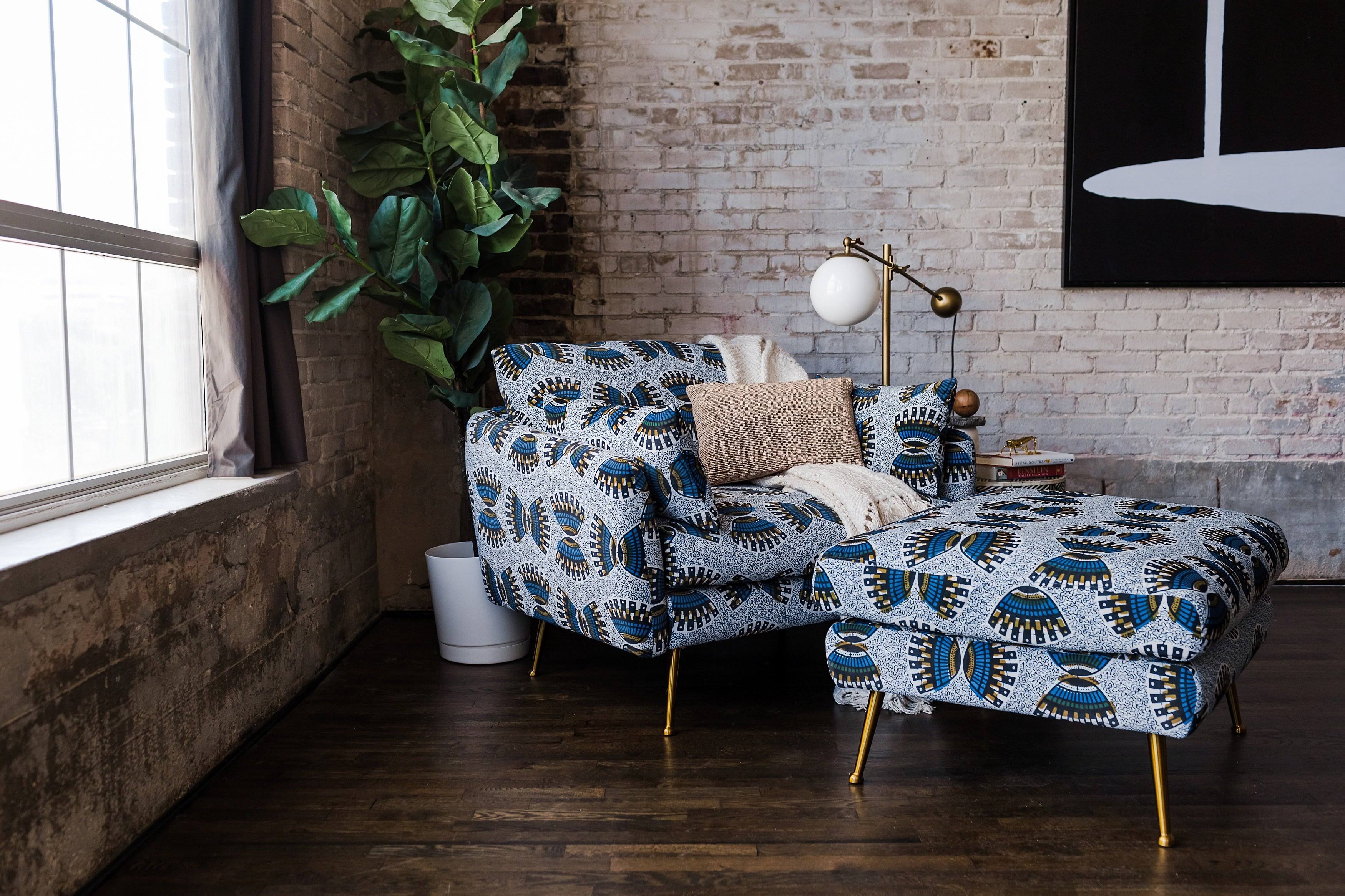 Modern Armchair Velvet Gold K98741