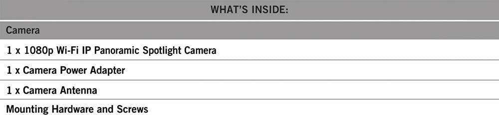 1080p Panoramic Wi-Fi IP Camera with 140° Ultra Wide Angle View C7885