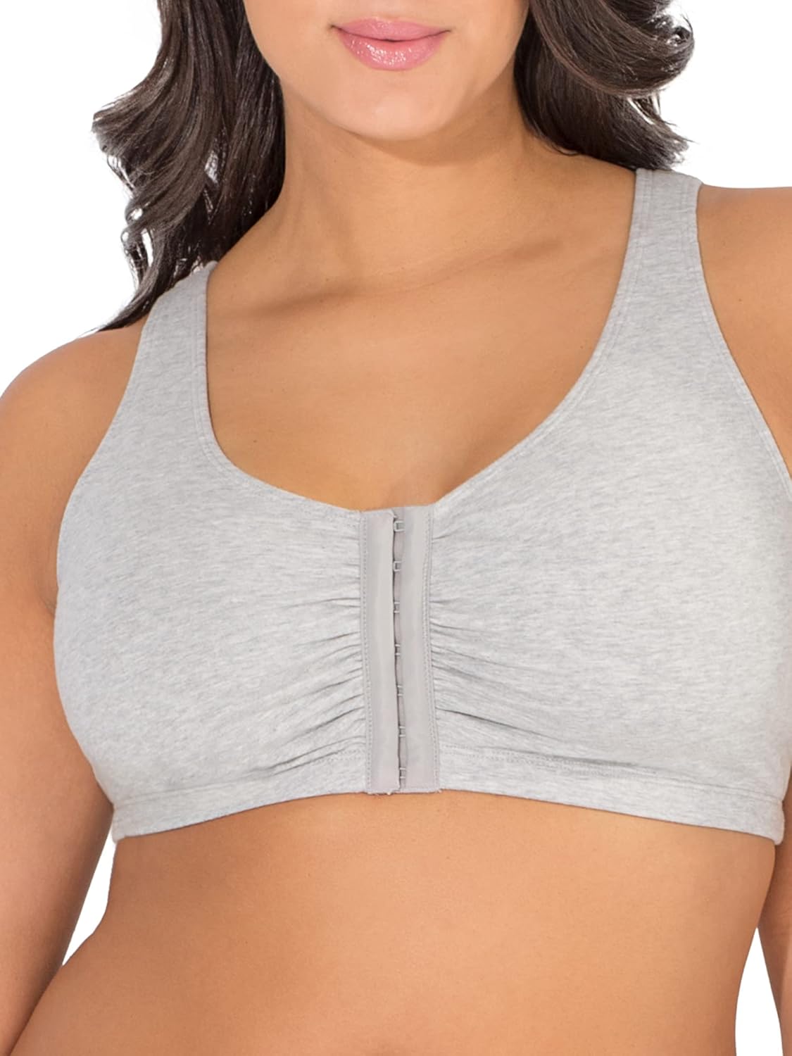 Heather Grey/White 2-Pack Sports Bra L18675