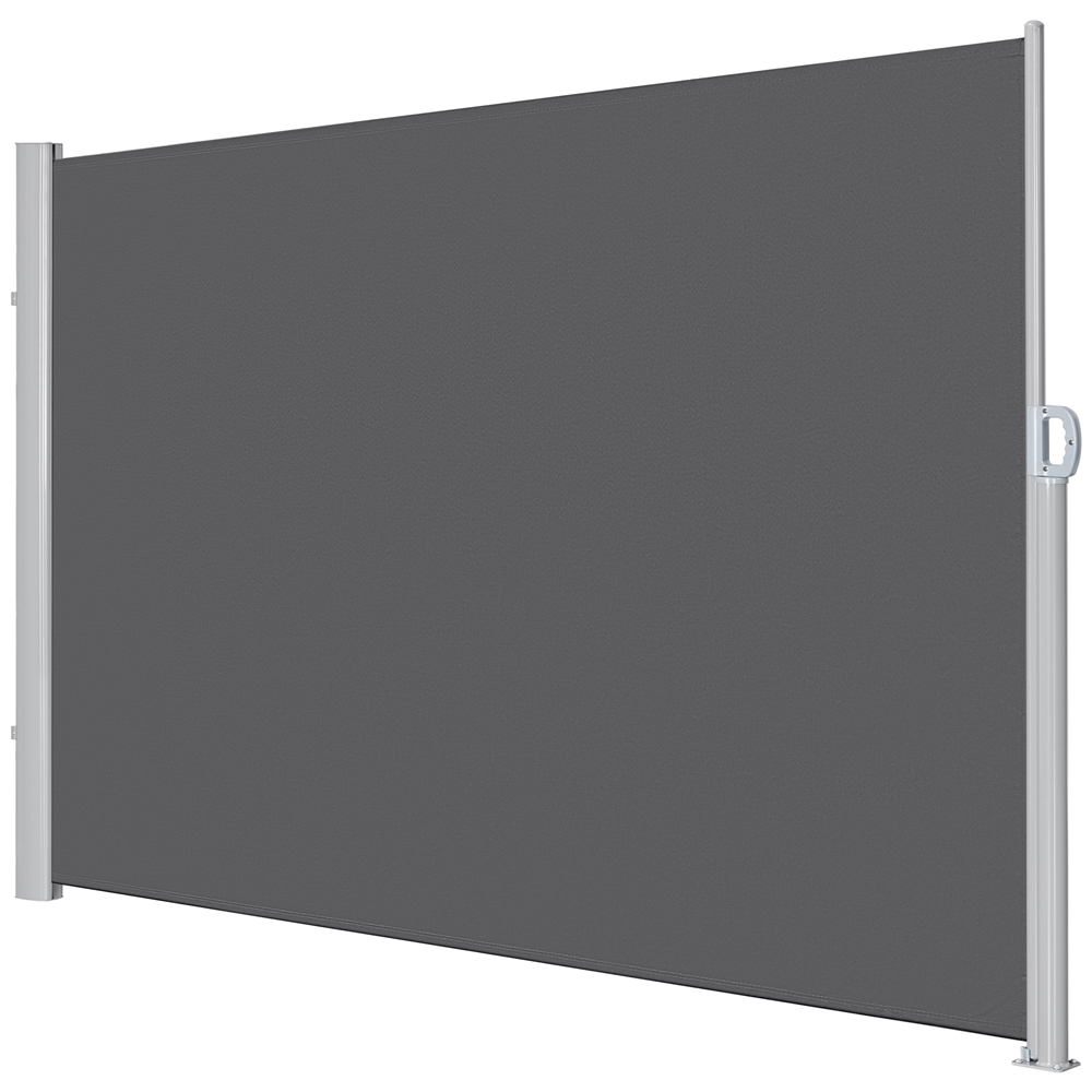 118 x 71" Retractable Side Awning, Dark Gray E6612