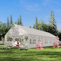 White 20'x40' Heavy Duty Party Tent with Removable Sidewall Windows E21706