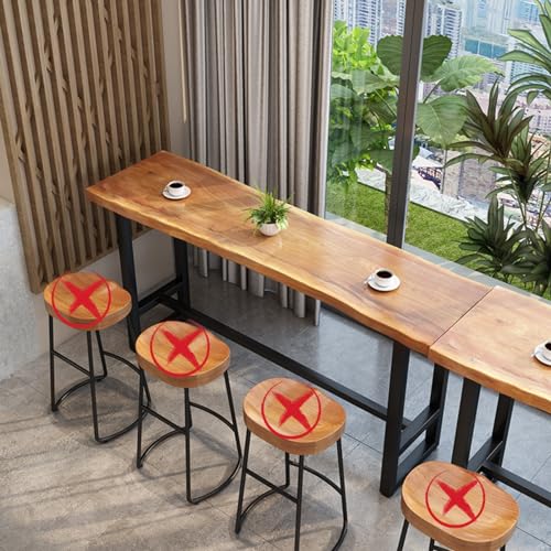 Solid Wood Rectangular Bar Counter Table 160cm long D3058