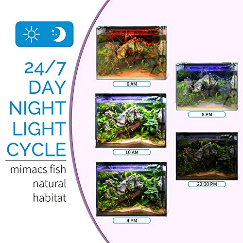 Advanced LED Aquarium Light with Timer, Full Spectrum Fish Tank Light for 24-30 in Planted Tank K172