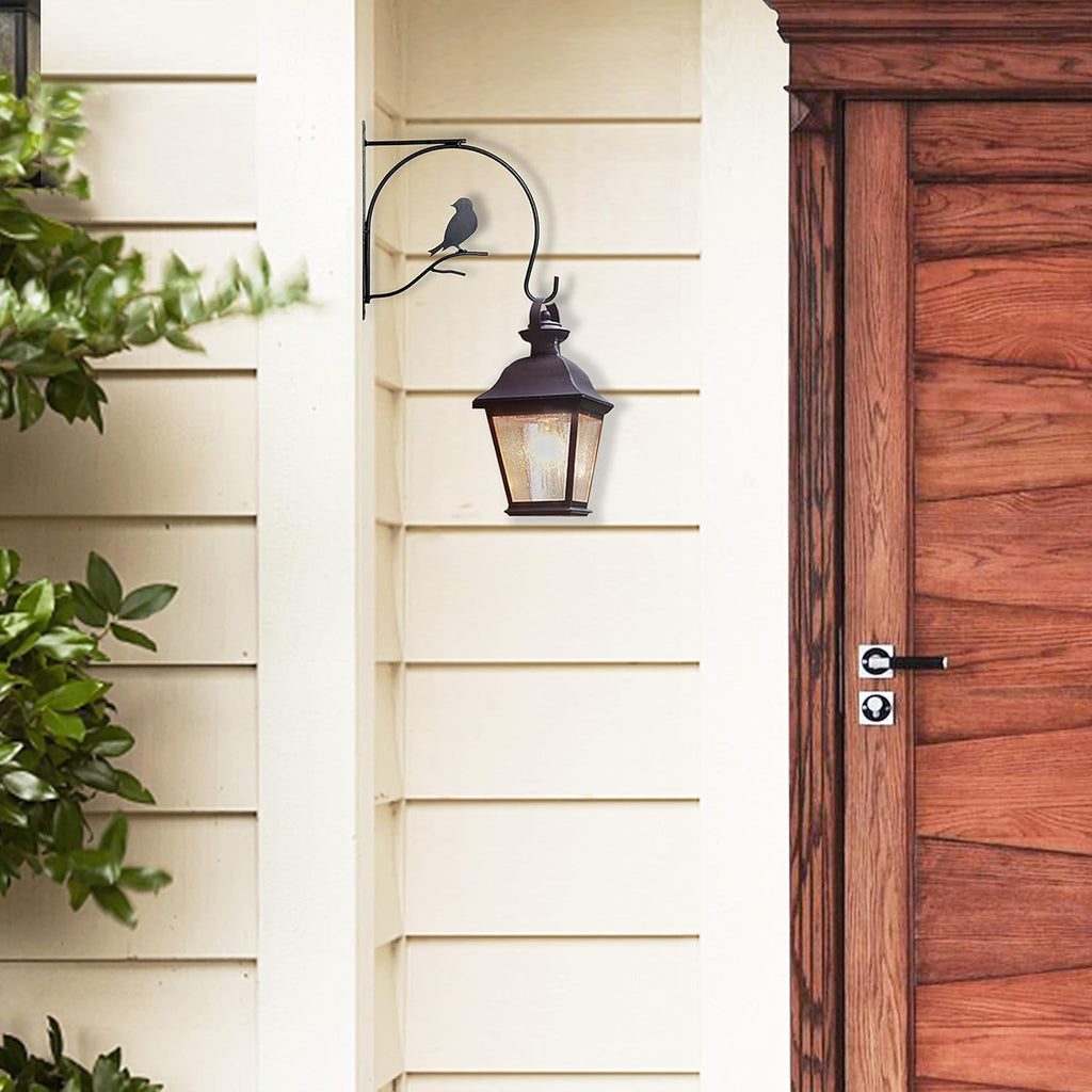 Black Metal 10 Inch 2 Pack Hanging Plant Bracket T668270