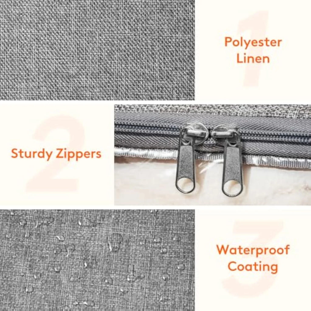 105L Extra Large Storage Bags with Zippers and Handles I414