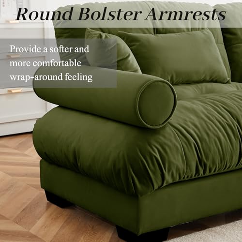 130" Modular Sectional Sofa with Movable Ottoman Q88443