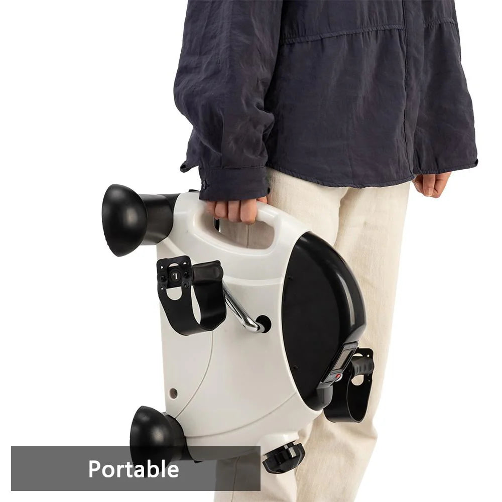 White Portable Mini Cycle Pedal Exerciser M1427
