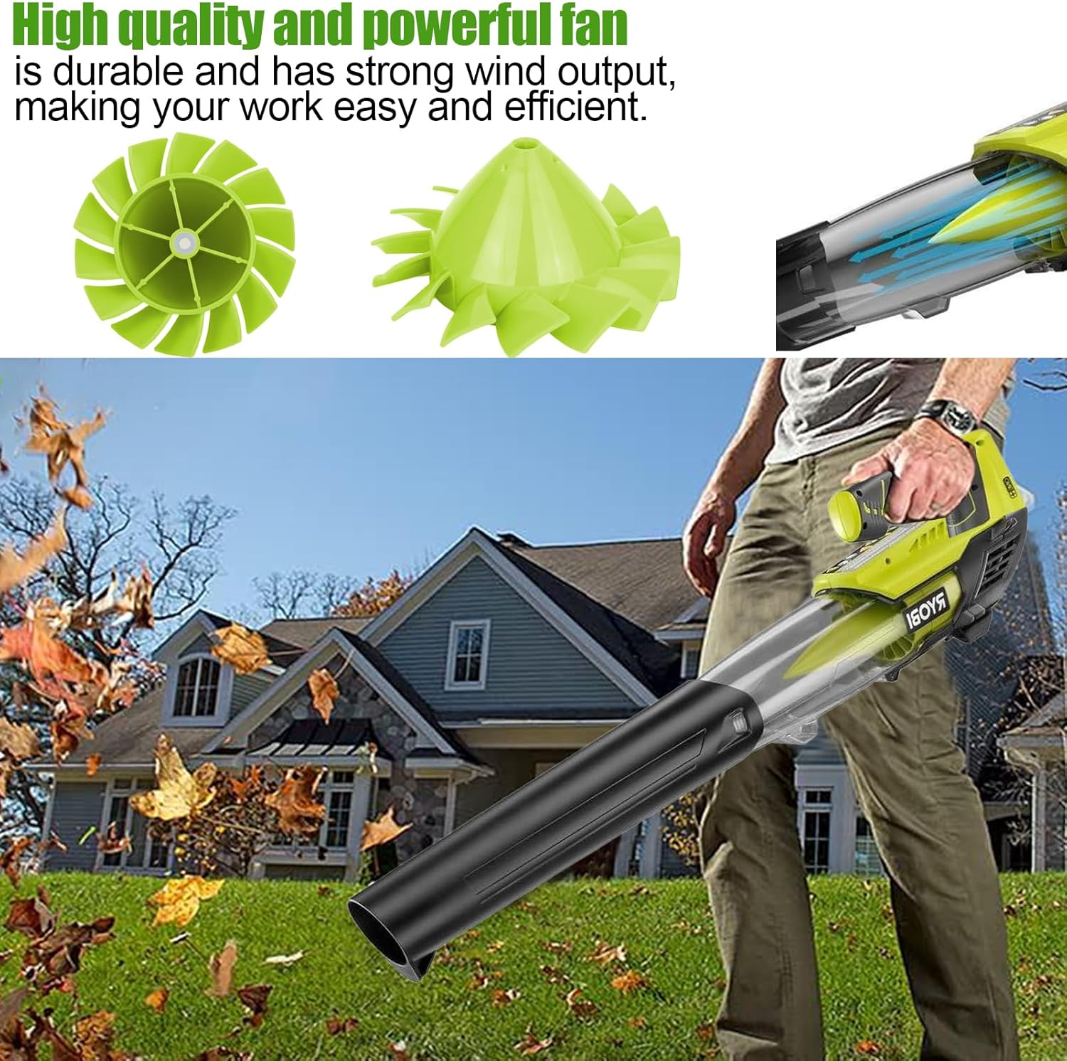 Blower Fan Blade for Cordless Leaf Blower R51344