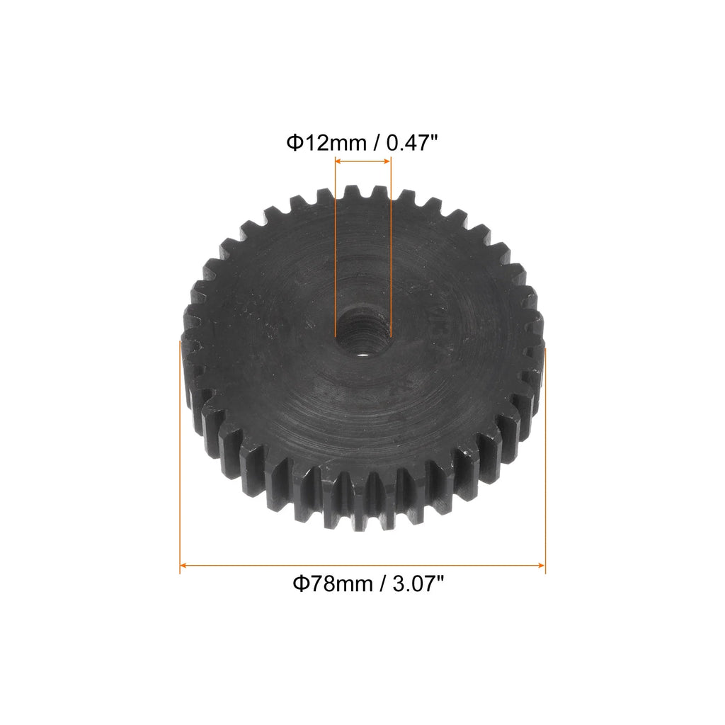 Straight Spur Gear 37T 2 Module 45# Steel L1746